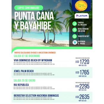 Punta Cana y Bayahibe