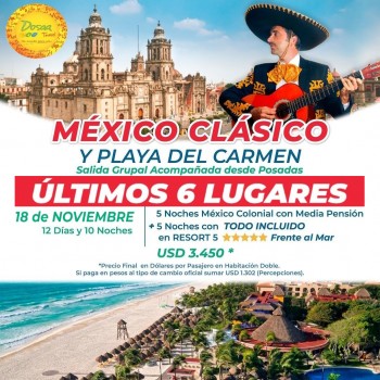 Mexico Clasico y Playa del...